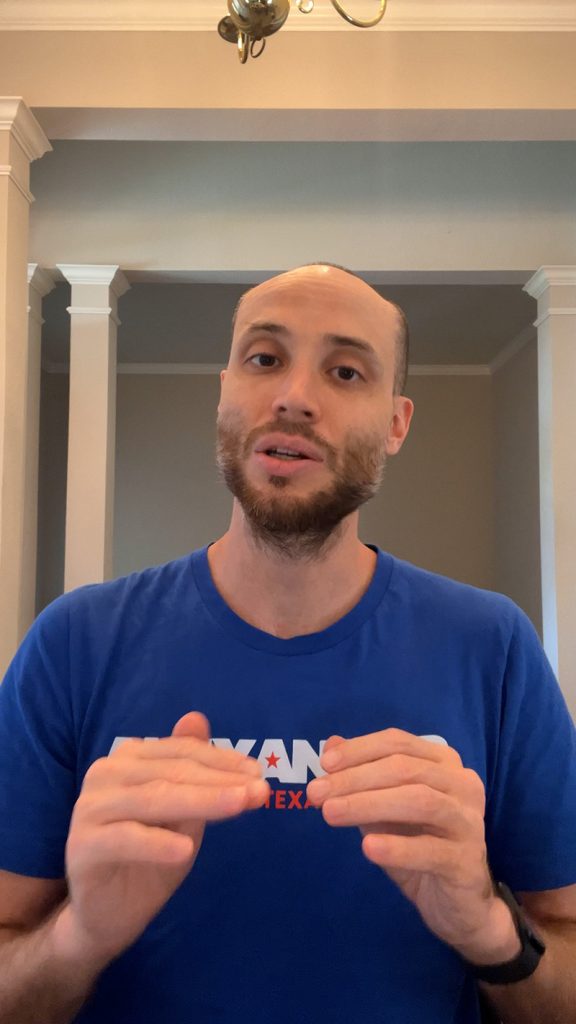 Alexander Carpenter talking into the camera for a video on pluralism.